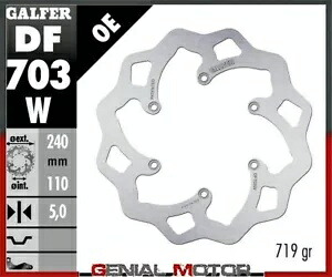 Galfer リア ブレーキ ディスク WAVE FIXED 240x5mm BMW F 650 ST 1997 Galfer Rear Brake Disc WAVE FIXED 240x5mm BMW F 650 ST 1997 【並行輸入品】