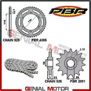 EK2848G チェーンとスプロケットキット 16 / 43 / 525 PBR ヤマハ XSR700 ABS 2016 - 2019 EK2848G Chain and Sprockets Kit 16 / 43 / 525 PBR YAMAHA XSR700 ABS 2016 - 2019 【並行輸入品】