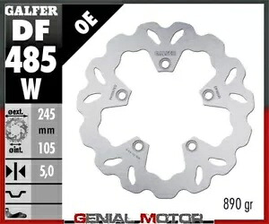 Galfer リア ブレーキ ディスク ウェーブ固定 245x5mm ヤマハ FZ 6 S2 ABS 2007 Galfer Rear Brake Disc WAVE FIXED 245x5mm YAMAHA FZ 6 S2 ABS 2007 【並行輸入品】