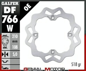 Galfer リア ブレーキ ディスク ウェーブ フィックス 210x5mm MV AGUSTA F-4 RC 2016 Galfer Rear Brake Disc WAVE FIXED 210x5mm MV AGUSTA F-4 RC 2016 【並行輸入品】