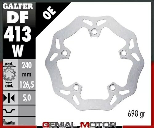 Galfer リア ブレーキ ディスク ウェーブ固定 240x5mm KYMCO XCITING 300i 2008 Galfer Rear Brake Disc WAVE FIXED 240x5mm KYMCO XCITING 300i 2008 【並行輸入品】