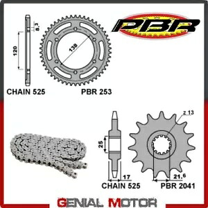 EK1533G チェーンとスプロケットキット 15 / 40 / 525 PBR ホンダ VFR-R 1990 - 1993 EK1533G Chain and Sprockets Kit 15 / 40 / 525 PBR HONDA VFR-R 1990 - 1993 【並行輸入品】