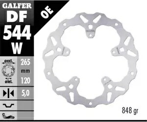 Galfer リア ブレーキ ディスク WAVE FIXED 265X5MM BMW S 1000 XR (HAYES CALIPERS) 2020 Galfer Rear Brake Disc WAVE FIXED 265X5MM BMW S 1000 XR (HAYES CALIPERS) 2020 【並行輸入品】