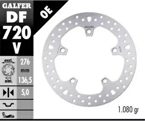 Galfer リア ブレーキ ディスク ラウンド 固定 276x5mm BMW R 1250 RT SPORT 2019 Galfer Rear Brake Disc ROUND FIXED 276x5mm BMW R 1250 RT SPORT 2019 【並行輸入品】