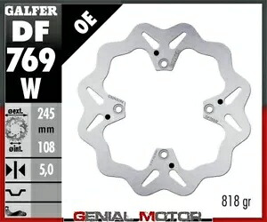 Galfer リア ブレーキ ディスク ウェーブ固定 245x5mm ドゥカティ ハイパーモタード 796 2010 Galfer Rear Brake Disc WAVE FIXED 245x5mm DUCATI HYPERMOTARD 796 2010 【並行輸入品】｜カスタムパーツ WORLD倉庫