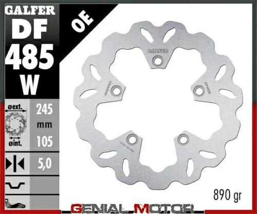 Galfer リアブレーキディスク ウェーブ固定 245x5mm ヤマハ FZ 6 /S FAZER ABS 2006-2006 Galfer Rear Brake Disc WAVE FIXED 245x5mm YAMAHA FZ 6 /S FAZER ABS 2006-2006 【並行輸入品】