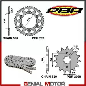 EK2504 チェーンとスプロケットキット 13 / 50 / 520 PBR ホンダ CRF F 2??003 - 2017 EK2504 Chain and Sprockets Kit 13 / 50 / 520 PBR HONDA CRF F 2003 - 2017 【並行輸入品】