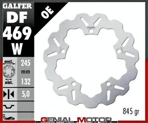 Galfer リア ブレーキ ディスク ウェーブ固定 245x5mm ヤマハ トレーサー 850 ABS GT 2018 Galfer Rear Brake Disc WAVE FIXED 245x5mm YAMAHA TRACER 850 ABS GT 2018 【並行輸入品】