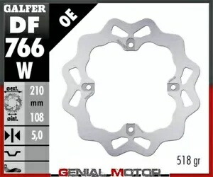 Galfer リア ブレーキ ディスク WAVE FIXED 210x5mm MV AGUSTA F-4 1999 Galfer Rear Brake Disc WAVE FIXED 210x5mm MV AGUSTA F-4 1999 【並行輸入品】