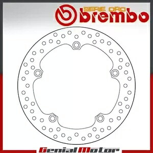 ブレーキ ディスク 固定 Brembo Oro リア ホンダ VFR X クロスツアラー 1237 2016 - 2018 Brake Disc Fixed Brembo Oro Rear Honda Vfr X Crosstourer 1237 2016 - 2018 【並行輸入品】