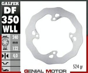 Galfer ブレーキディスク リア ウェーブ固定ソリッド 240x4 mm スズキ RM 450 Z 2005- Galfer brake discs rear wave fixed solid 240x4 mm Suzuki RM 450 Z 2005- 【並行輸入品】｜カスタムパーツ WORLD倉庫