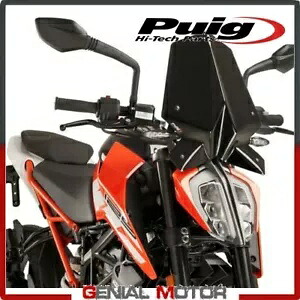 PUIG ウィンドシールド ブラック 9514N KTM DUKE 125 2017 / 2019用 PUIG WINDSHIELD BLACK 9514N for KTM DUKE 125 2017 / 2019 【並行輸入品】