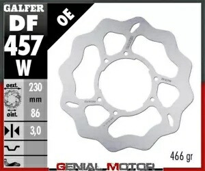 Galfer ブレーキディスク フロント ウェーブ固定 230x3 mm ヤマハ YZ 250、WR 1989-1989- Galfer brake discs front wave fixed 230x3 mm Yamaha YZ 250, WR 1989-1989- 【並行輸入品】