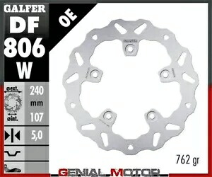 Galfer リア ブレーキ ディスク WAVE FIXED 240x5mm KTM 890 DUKE R 2020 Galfer Rear Brake Disc WAVE FIXED 240x5mm KTM 890 DUKE R 2020 【並行輸入品】