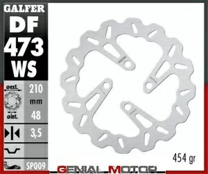 Galfer ブレーキディスク フロント固定オーバーサイズ 210x3.5mmMBK BOOSTER 50 WHEEL 12 2006- Galfer brake discs front fixed oversize 210x3.5mmMBK BOOSTER 50 WHEEL 12 2006- 【並行輸入品】