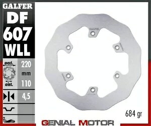 Galfer ブレーキディスク リア ウェーブ 固定ソリッド 220x4.5 mm KTM 200 SX 2004- Galfer brake discs rear wave fixed solid 220x4.5 mm KTM 200 SX 2004- 【並行輸入品】