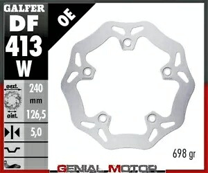 Galfer リアブレーキディスク WAVE 固定 240x5mm KYMCO XCITING 250 2005-2005 Galfer Rear Brake Disc WAVE FIXED 240x5mm KYMCO XCITING 250 2005-2005 【並行輸入品】