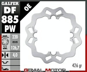 Galfer リア ブレーキ ディスク WAVE 220x4mm HUSQVARNA 250 WR 2000 Galfer Rear Brake Disc WAVE 220x4mm HUSQVARNA 250 WR 2000 【並行輸入品】