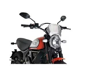 PUIG フロントフェアリング アルミニウム ドゥカティ スクランブラー 800 カフェレーサー 2017 2024 シルバー PUIG Front Fairing in Aluminum DUCATI SCRAMBLER 800 CAFE RACER 2017 2024 Silver 【並行輸入品】