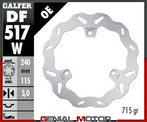 Galfer リア ブレーキ ディスク ウェーブ固定 240x5mm ヤマハ X - MAX 125 2015 Galfer Rear Brake Disc WAVE FIXED 240x5mm YAMAHA X - MAX 125 2015 【並行輸入品】