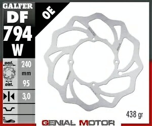 Galfer ブレーキディスク フロント ウェーブ 固定 240x3 mm KTM 85 SX 17/14 19/16 2021- Galfer brake discs front wave fixed 240x3 mm KTM 85 SX 17/14 19/16 2021- 【並行輸入品】