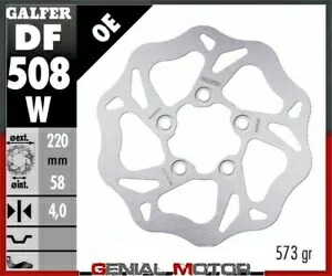 Galfer ブレーキ ディスク フロント ウェーブ固定 220x4 mm KYMCO GRAND DINK 250 2002- Galfer brake discs front wave fixed 220x4 mm KYMCO GRAND DINK 250 2002- 【並行輸入品】