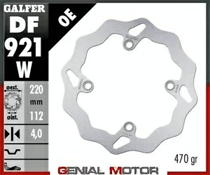 Galfer ブレーキディスク リア ウェーブ 固定 220x4 mm SHERCO 300 SEF-R FORK WP 2014- Galfer brake discs rear wave fixed 220x4 mm SHERCO 300 SEF-R FORK WP 2014- 【並行輸入品】