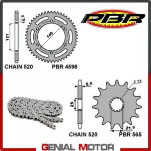 EK2302G チェーン スプロケット キット 16 40 520 PBR CAGIVA RAPTOR - V. RAPTOR 2000 - 2006 EK2302G Chain Sprockets Kit 16 40 520 PBR CAGIVA RAPTOR - V. RAPTOR 2000 - 2006 【並行輸入品】