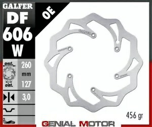 Galfer ブレーキ ディスク フロント ウェーブ固定 260x3.2 mm KTM 250 MX 2003- Galfer brake discs front wave fixed 260x3.2 mm KTM 250 MX 2003- 【並行輸入品】