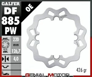Galfer リア ブレーキ ディスク WAVE 220x4mm HUSQVARNA 610 TE 2000 Galfer Rear Brake Disc WAVE 220x4mm HUSQVARNA 610 TE 2000 【並行輸入品】