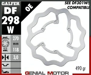 Galfer ブレーキディスク フロント ウェーブ 固定 270 x3 mm ヤマハ wr 250 F 4T 2017- Galfer brake discs front wave fixed 270 x3 mm Yamaha wr 250 F 4T 2017- 【並行輸入品】