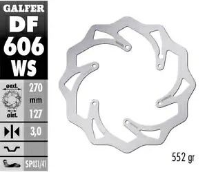 Galfer ブレーキ ディスク フロント WAVE FIXED OVERSIZE 270x3 mm KTM 450 SXF 2007 - 2023- Galfer brake disc front WAVE FIXED OVERSIZE 270x3 mm KTM 450 SXF 2007 - 2023- 【並行輸入品】