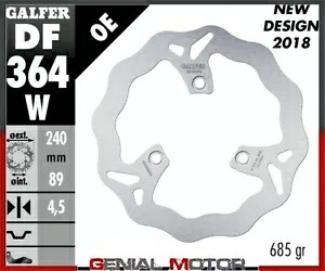 Galfer ブレーキディスク リア ウェーブ固定 240x4.5 mm スズキ UH 125 バーグマン 2014- Galfer brake discs rear wave fixed 240x4.5 mm SUZUKI UH 125 BURGMAN 2014- 【並行輸入品】
