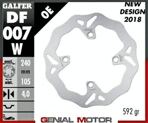 Galfer ブレーキディスク リア ウェーブ 固定 240x4 mm ホンダ FJS 400 シルバーウィング 2006- Galfer brake discs rear wave fixed 240x4 mm Honda FJS 400 SILVER WING 2006- 【並行輸入品】 43,615円