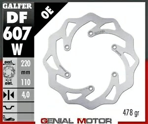 Galfer ブレーキディスク リアウェーブ固定 220x4 mm KTM 125 SX 2004- Galfer brake discs rear wave fixed 220x4 mm KTM 125 SX 2004- 【並行輸入品】