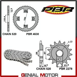 EK2594G チェーンとスプロケットキット 14 / 37 / 520 PBR POLARIS OUTLAW 2006 - 2011 EK2594G Chain and Sprockets Kit 14 / 37 / 520 PBR POLARIS OUTLAW 2006 - 2011 【並行輸入品】