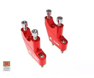 ハンドルバー リフト セット レッド DBK モト モリーニ セイエンメッツォ SCR 2022 - 2024-用 Handlebar lift set red Dbk for Moto Morini Seiemmezzo Scr 2022 - 2024- 【並行輸入品】