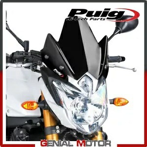 PUIG フロントガラス ブラック 5872N ヤマハ FZ8 800 2010 / 2016 PUIG WINDSHIELD BLACK 5872N YAMAHA FZ8 800 2010 / 2016 【並行輸入品】