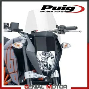 PUIG ウィンドシールド 透明 6009W KTM DUKE 690 R 2012 / 2018用 PUIG WINDSHIELD TRANSPARENT 6009W for KTM DUKE 690 R 2012 / 2018 【並行輸入品】