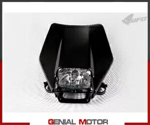 ジブリ ヘッドライト Ufo プラスト Ktm Exc-F 全モデル 2003 - 2021 ブラック Ghibli Headlight Ufo Plast For Ktm Exc-F All Models 2003 - 2021 Black 【並行輸入品】