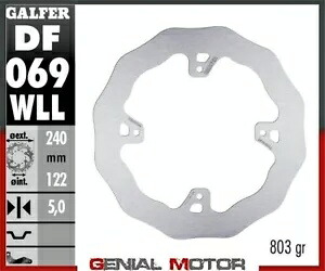 Galfer リア ブレーキ ディスク ウェーブ フィックス ソリッド 240X5MM HM CRF 450 モタード 2003 Galfer Rear Brake Disc WAVE FIXED SOLID 240X5MM HM CRF 450 MOTARD 2003 【並行輸入品】
