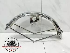 73-74 ホンダ CB750 K2 K6 CB450 K5-K6-K7 マッドガード フロント フェンダー スチール クロームに適合。 73-74 Honda CB750 K2 K6 Fits CB450 K5-K6-K7 Mud Guard Front Fender Steel Chrome. 【並行輸入品】