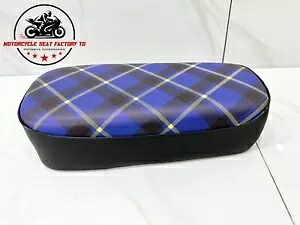1967 ホンダ モンキー Z50 Z50M オートバイ シート サドル ブルー タータン 復刻 新品。 1967 Honda Monkey Z50 Z50M Motorcycle Seat Saddle Blue Tartan Reproduction New. 【並行輸入品】