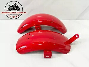 ホンダ CZ100 フロント&リアフェンダー マーク2 レッド マッドガード ペア モンキーバイク CZ100。 Honda CZ100 Front & Rear Fender Mark2 Red Mud Guard A Pair Monkey Bike CZ 100. 【並行輸入品】