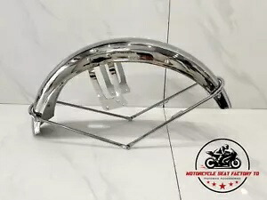 1968-1969 ホンダ CB450 フロントフェンダー再現マッドガード CB 450 ポリスクローム。 1968-1969 Honda CB450 Front Fender Reproduction Mud Guard CB 450 Police Chrome. 【並行輸入品】｜カスタムパーツ WORLD倉庫