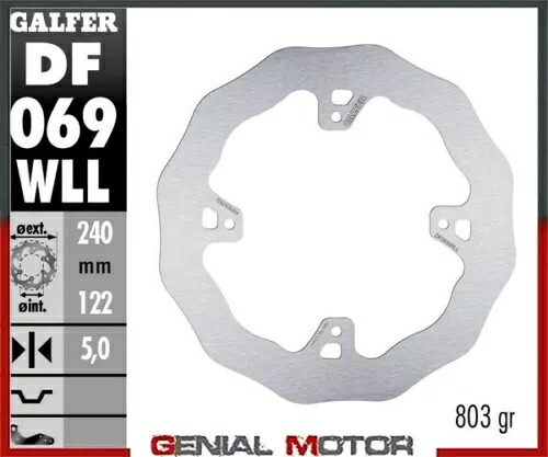 Galfer リア ブレーキ ディスク ウェーブ固定ソリッド 240X5MM ホンダ CRF 250 R ENDURO 2015 Galfer Rear Brake Disc WAVE FIXED SOLID 240X5MM HONDA CRF 250 R ENDURO 2015 【並行輸入品】