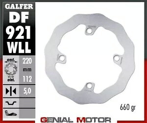 Galfer リアブレーキディスク ウェーブ固定ソリッド 220X5MM SHERCO450 SEFR フォーク WP/KYB 14-15 Galfer Rear Brake Disc WAVE FIXED SOLID 220X5MM SHERCO450 SEFR FORK WP/KYB 14-15 【並行輸入品】