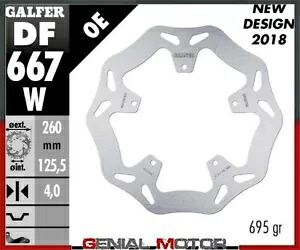 Galfer ブレーキ ディスク フロント ウェーブ固定 260x4 mm Gilera nexus 2003-2005- Galfer brake discs front wave fixed 260x4 mm Gilera nexus 2003-2005- 【並行輸入品】