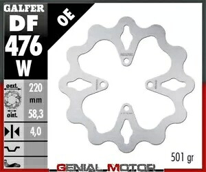 Galfer リア ブレーキ ディスク ウェーブ固定 220x4mm ヤマハ YFS 200 R ブラスター 2003 Galfer Rear Brake Disc WAVE FIXED 220x4mm YAMAHA YFS 200 R BLASTER 2003 【並行輸入品】