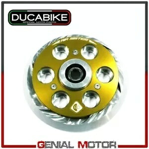 プレートプッシュディスクエアシステム Ergal シルバーゴールド PSF01EB Ducabike Ducati Plate push disk Air System in Ergal Silver-Gold PSF01EB Ducabike Ducati 【並行輸入品】
